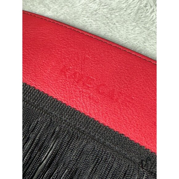 Kate Cate Western Style Calfskin Leather Belt With Fringe - Made In Italy - XS 2 main image 5